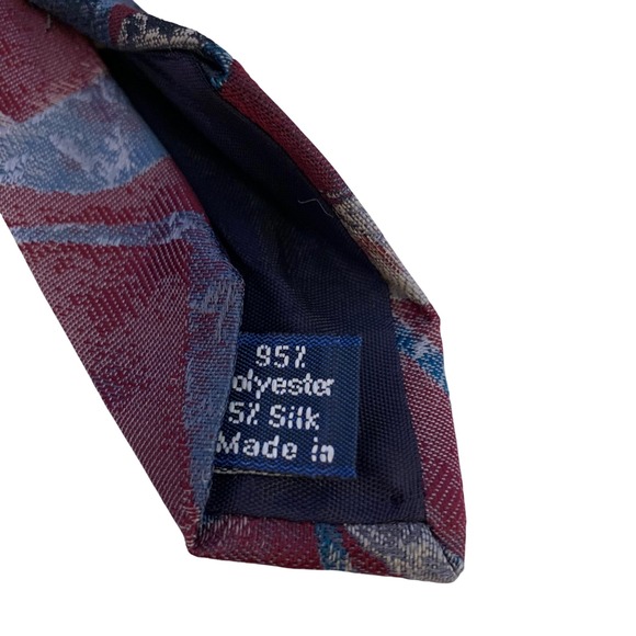 Vintage Halston & Halston III Tie Lot of 2 Italy‎ USA 1990s Geo Abstract Prints - Picture 7 of 12